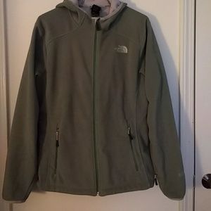 SALE The North Face Windwall Hooded Green Jacket
